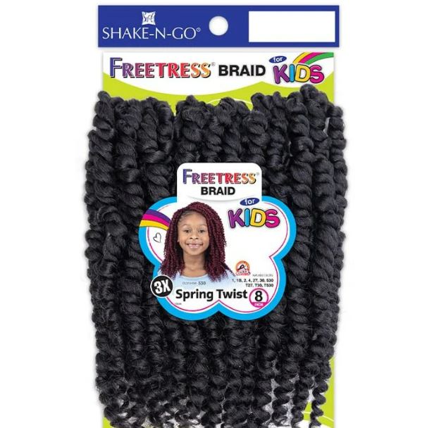 Freetress Braid for kids - Spring Twist 8” Color # 2