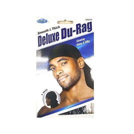 Dream World Silky Satin Deluxe Du-Rag (Men S) - Black