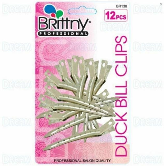 Duck Bill Clips Silver 12 piece pack