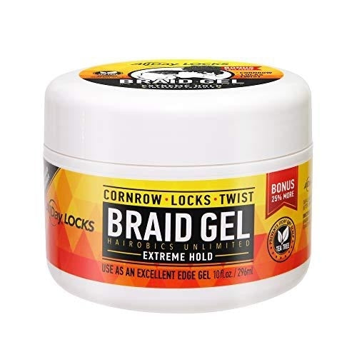 Allday Locks Braid Gel | Extreme Hold, Smooths & Tames Frizz | No Flaking or Drying | High Shine, Long Lasting for Braids, Locks, Twists 10oz