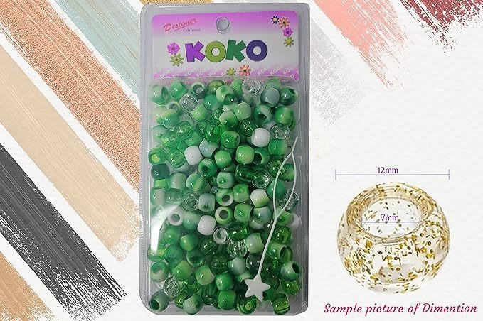 Koko Hair Bead Green medium