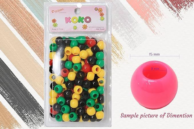 Koko Hair Beads RGYB large