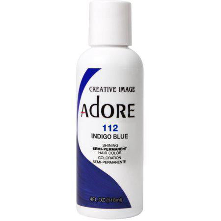 Adore Semi-Permanent Haircolor #112 Indigo Blue 4 Ounce (118ml)