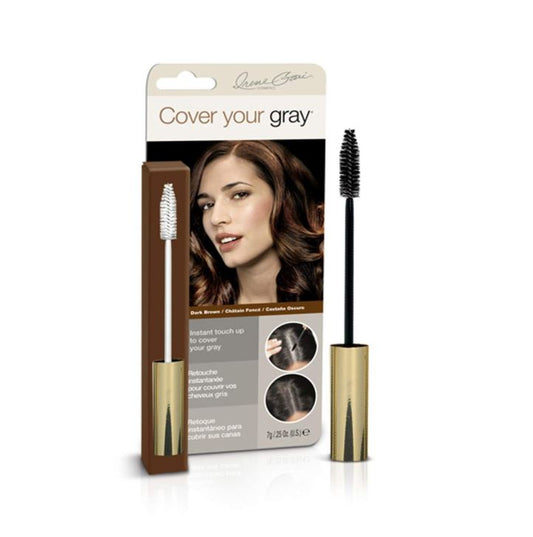 Irene Gari Instant Touch Up To Cover Your Gray Brush In Hair Mascara (Dark Brown)