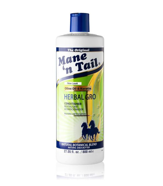 Mane Tail Herbal-Gro Conditioner Olive Oil Infused, 27.05 Oz