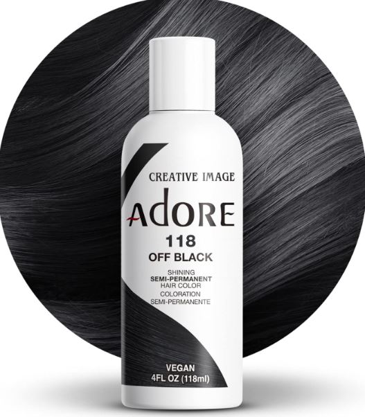 Adore Semi-Permanent Haircolor Off Black 4 oz