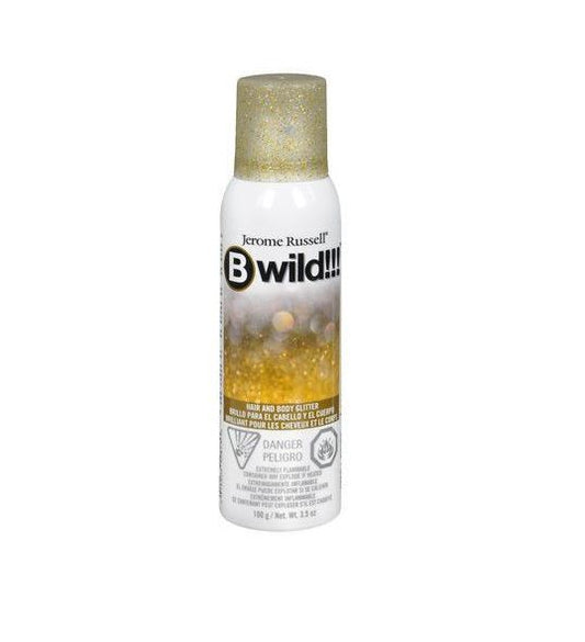 B Wild Glitter Body & Hair Spray Gold oz