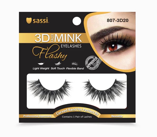 Sassi 3D Mink Faux Eyelashes Flashy