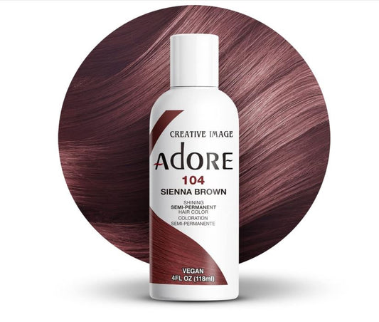 Adore Semi-Permanent Haircolor Sienna Brown 4 Oz