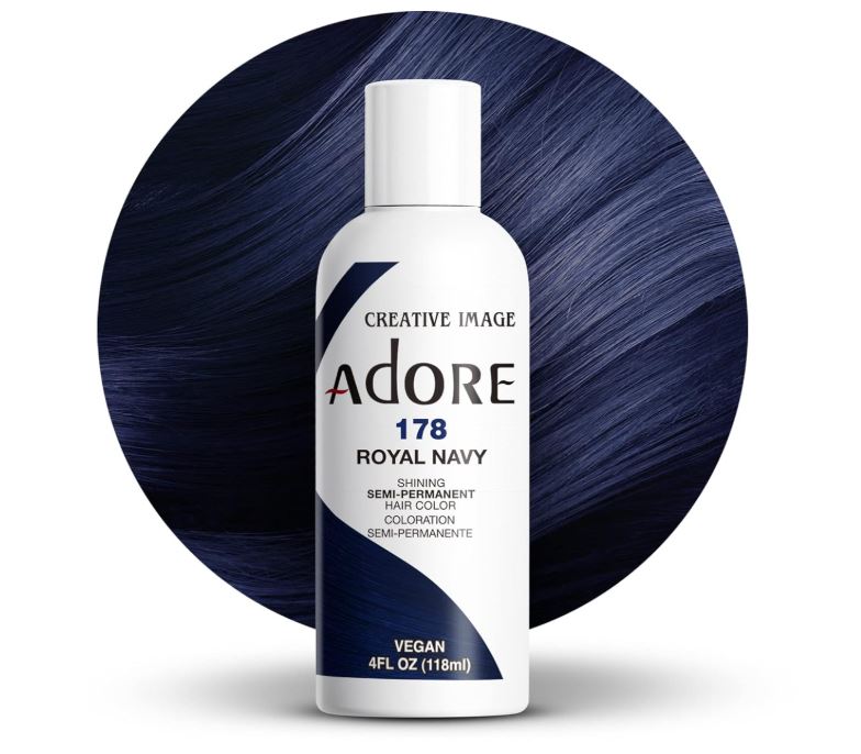 Adore Semi-Permanent Haircolor 4 Oz - Royal Navy