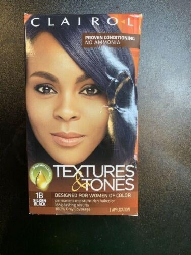 Clairol Professional Textures & Tones Hair Color, 1B Silken Black