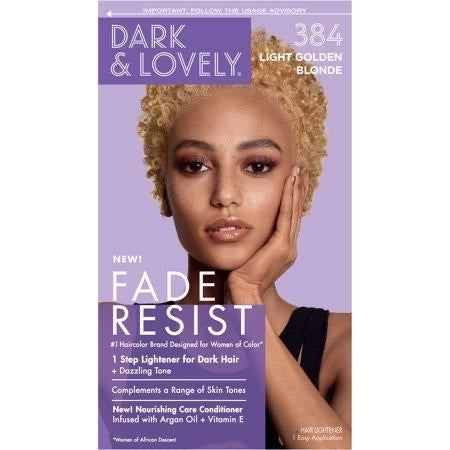 Dark and Lovely Fade Resist Rich Conditioning Hair Color Hair Dye Light Golden blonde