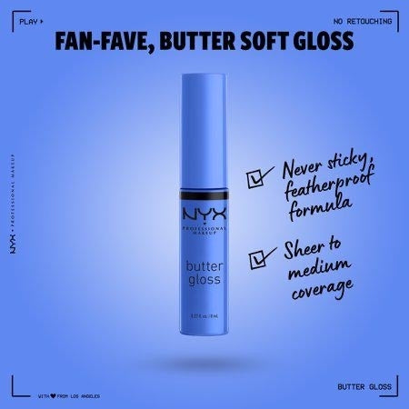 NYX Professional Makeup Butter Gloss Non-Stick Lip Gloss - Blueberry Tart