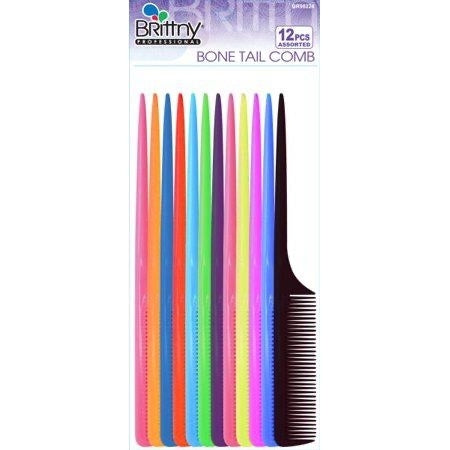 Brittny Comb Assorted Color Bone Tail (1 piece)