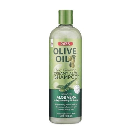 ORS Olive Oil Creamy Aloe Shampoo Infused with Aloe Vera for Rejuvenating Moisture 16oz
