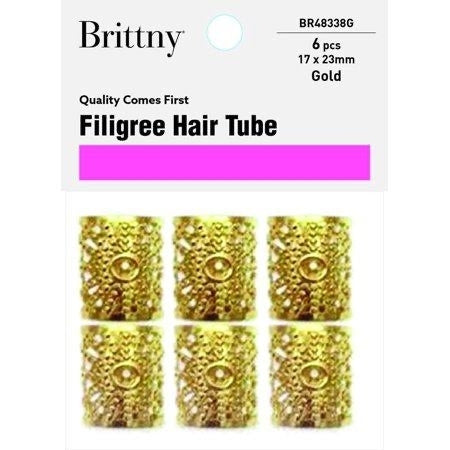 Brittny Hair Accessories Filigree Tube Eye 17 - Gold