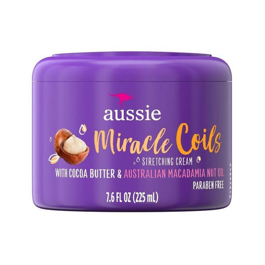 Aussie Miracle Coils Stretching Cream 7.6 Ounce Jar
