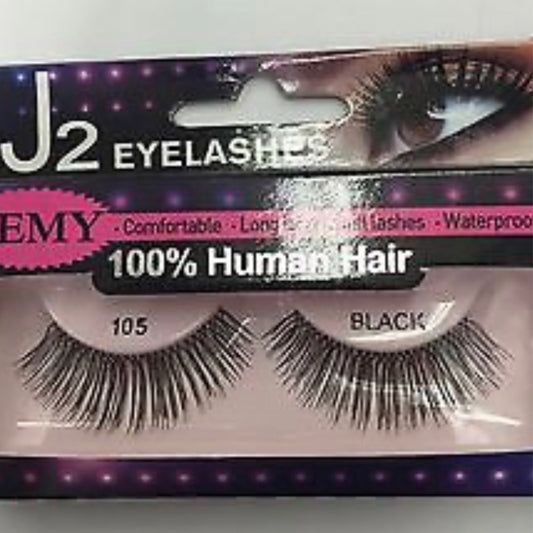 J2 Eyelashes 100% Human Hair JEL105