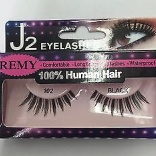 J2 Eyelashes 100% Human Hair JEL102