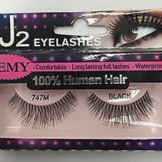 J2 Eyelashes 100% Human Hair JEL747M