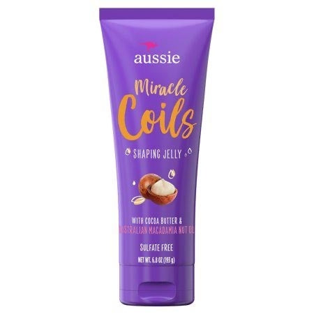 Aussie Miracle Coils Sulfate-Free Shaping Jelly with Cocoa Butter 6.8 Fl Oz